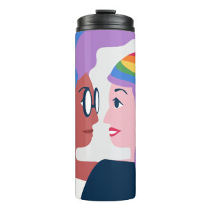 Liebe ist Liebe Pride Valentinstag Thermosbecher