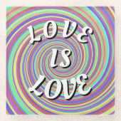 Liebe ist Liebe Prix Glass Untersetzer (Vorderseite)