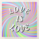 Liebe ist Liebe Prix Glass Untersetzer (Vorderseite)