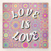 Liebe ist Liebe Prix Glass Untersetzer (Vorderseite)