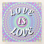 Liebe ist Liebe Prix Glass Untersetzer (Vorderseite)