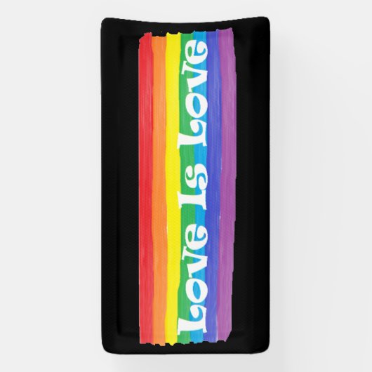 Liebe ist Liebe Rainbow Banner (Vertikal)