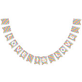 Liebe ist Liebe Rainbow Flag Typografie Gay Party Wimpelkette (Alle)