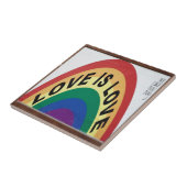 Liebe ist Liebe Rainbow Fliese (Seite)