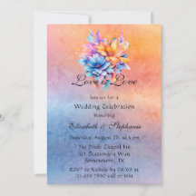 Liebe ist Liebe Rainbow Floral Wedding