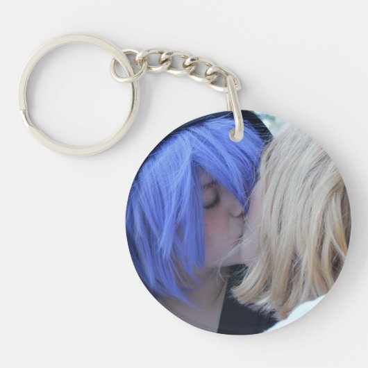 Liebe ist Liebe Rainbow Foto Personalisiert Schlüsselanhänger (Vorderseite)