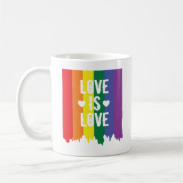Liebe ist Liebe Rainbow Gay Pride LGBT Lauffarbe Kaffeetasse