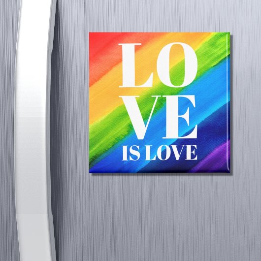 Liebe ist Liebe Rainbow Gay Pride Magnet