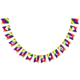 Liebe ist Liebe Rainbow Gay Pride Wimpelkette