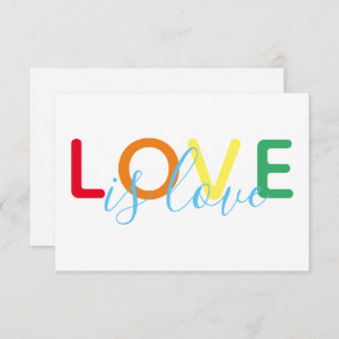 Liebe ist Liebe Rainbow Gay Wedding RSVP