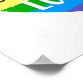 Liebe ist Liebe Rainbow Heart Poster (Ecke)