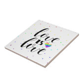 Liebe ist Liebe| Rainbow Hearts Fliese (Seite)