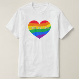Liebe ist Liebe Rainbow Herz LGBTQ+ T - Shirt
