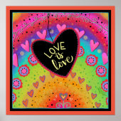Liebe ist Liebe Rainbow Inspirivity Poster (Vorne)
