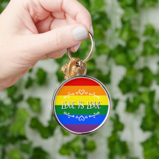 Liebe ist Liebe Rainbow LGBTQ Pride Schlüsselanhän Schlüsselanhänger