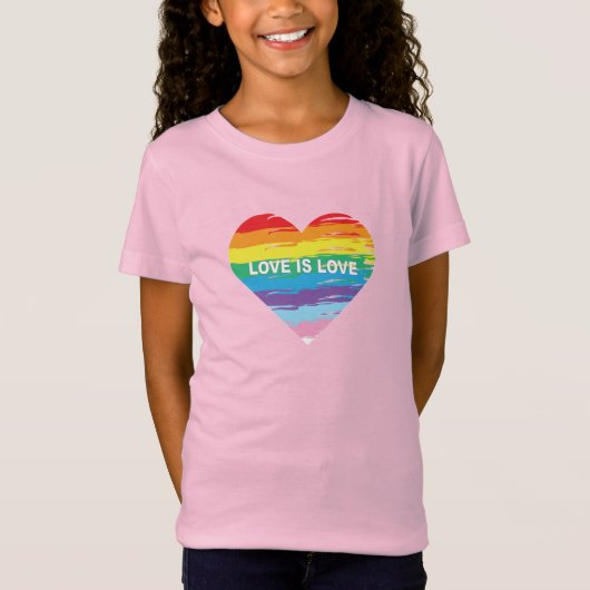 LIEBE ist LIEBE Rainbow LGBTQIA Flag, Pride T - Sh T-Shirt (Vorderseite)