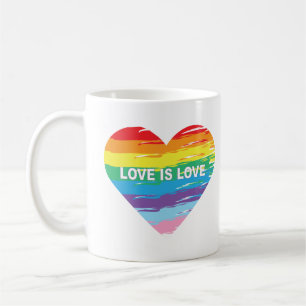 LIEBE ist LIEBE Rainbow LGBTQIA Flag, Stolz Kaffeetasse