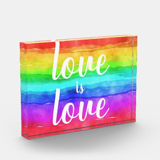 Liebe ist Liebe Rainbow Pride Fotoblock (Links)