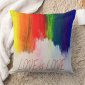 Liebe ist Liebe Rainbow Pride LBGQT Kissen (Decke)