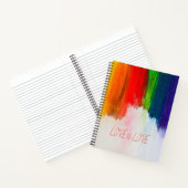 Liebe ist Liebe Rainbow Pride LBGQT Notizblock (Innenseite)