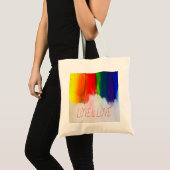 Liebe ist Liebe Rainbow Pride LBGQT Tragetasche (Vorderseite (Produkt))