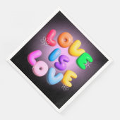 Liebe ist Liebe: Rainbow Pride Paper Napkins Serviette (Ecke)