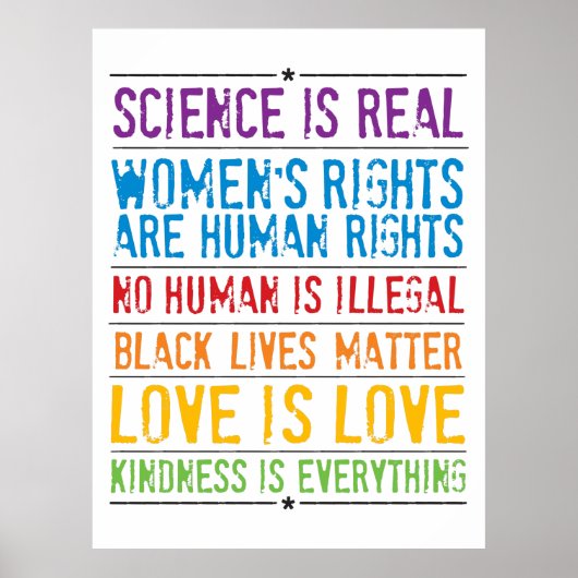 Liebe ist Liebe Rainbow Pride Poster (Vorne)