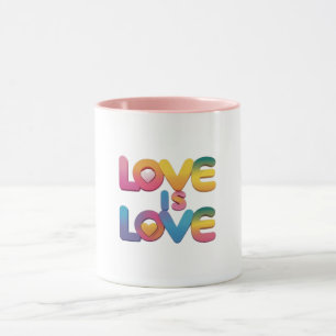 Liebe ist Liebe Rainbow Pride Tasse