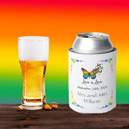 Liebe ist Liebe Rainbow Theme Wedding Dosenkühler