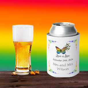 Liebe ist Liebe Rainbow Theme Wedding Dosenkühler