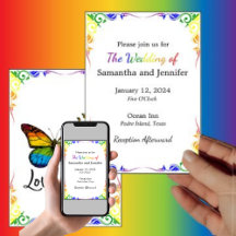 Liebe ist Liebe Rainbow Theme Wedding