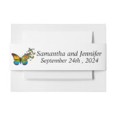 Liebe ist Liebe Rainbow Theme Wedding Einladungsbanderole (Vorderseite Beispiel)