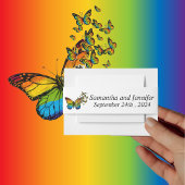 Liebe ist Liebe Rainbow Theme Wedding Einladungsbanderole