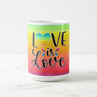 Liebe ist Liebe - Regenbogen farbig Kaffeetasse