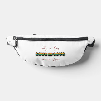 Liebe ist Liebe Regenbogen LGBTQ Bauchtasche