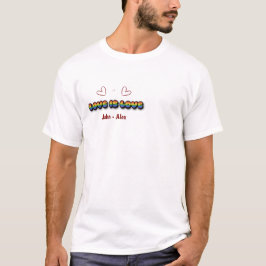 Liebe ist Liebe Regenbogen LGBTQ T-Shirt