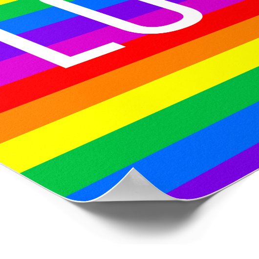 Liebe ist Liebe, Regenbogen Poster (Ecke)