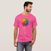 Liebe ist Liebe Regenbogen Sonnenblume schwul Lesb T-Shirt (Vorne ganz)