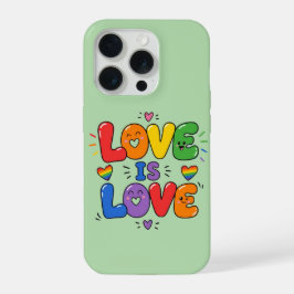 Liebe ist Liebe Regenbogen Stolz iPhone 15 Pro Hülle