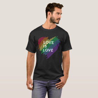 Liebe ist Liebe-Regenbogen T-Shirt