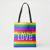 Liebe ist Liebe, Regenbogen Tasche (Vorderseite)