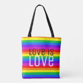 Liebe ist Liebe, Regenbogen Tasche (Rückseite)