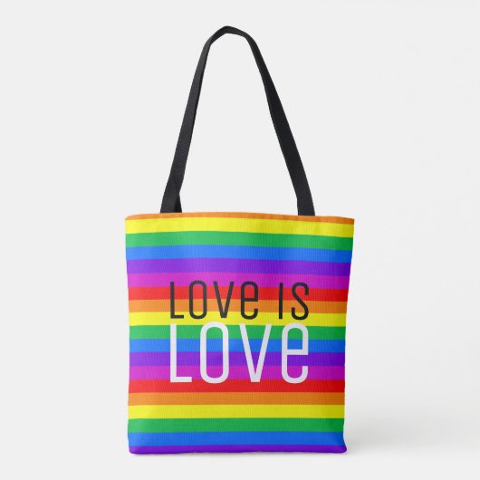 Liebe ist Liebe, Regenbogen Tasche (Rückseite)
