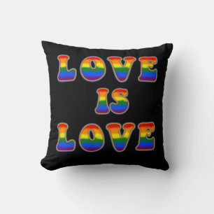 Liebe ist Liebe Regenbogenbriefe Gay Community Kissen