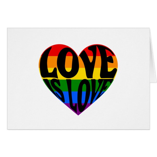 Liebe ist Liebe, Regenbogenherz (Vorderseite (Horizontal))