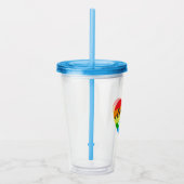 Liebe ist Liebe Regenbogenherz Acryltrinkbecher (Rechts)