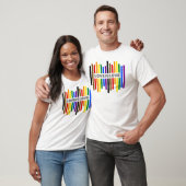 "Liebe ist Liebe" Regenbogenstreifen T-Shirt (Unisex)