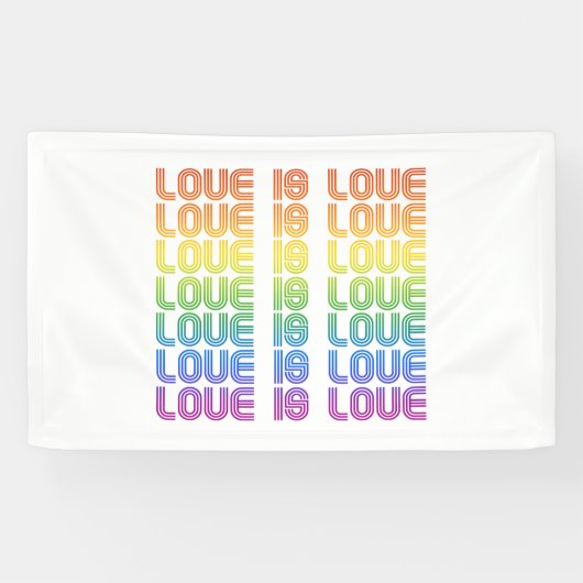 Liebe ist Liebe Retro Banner (Horizontal)