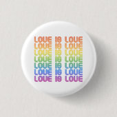 Liebe ist Liebe Retro Button (Vorderseite)