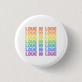Liebe ist Liebe Retro Button (Vorderseite)